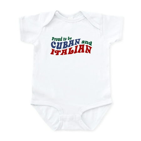 

CafePress - Cuban Italian Infant Bodysuit - Baby Light Bodysuit Size Newborn - 24 Months