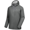 thumbnail image 7 of Little Donkey Andy Mens Ultra Light Rain Jacket, Waterproof Stretch Mens Raincoat with Hood for Hiking, Fishing （Iron gray 3XL）, 7 of 7