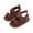 Brown, variant on Zwiiyzr 2024 Baby Boys Girls Summer Sandals Open Toe Slingback Soft Rubber Sole Outdoor Cute Princess Shoes for Newborn Infant First Walkers 3-11 Months Brown