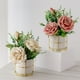 thumbnail image 4 of Flores artificiales de seda Cateissary hortensia peonía blanca, 4 of 6
