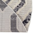 thumbnail image 6 of Unique Loom Cherokee Collection Area Rug - Gatlinburg (7' Round Black and White), 6 of 13
