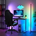 thumbnail image 2 of Lorelo Gaming Chair with RGB LED Light, Ergonomic Massage Computer Chair with Footrest, High Back Music Video Chair with Lumbar Support, 2 of 8