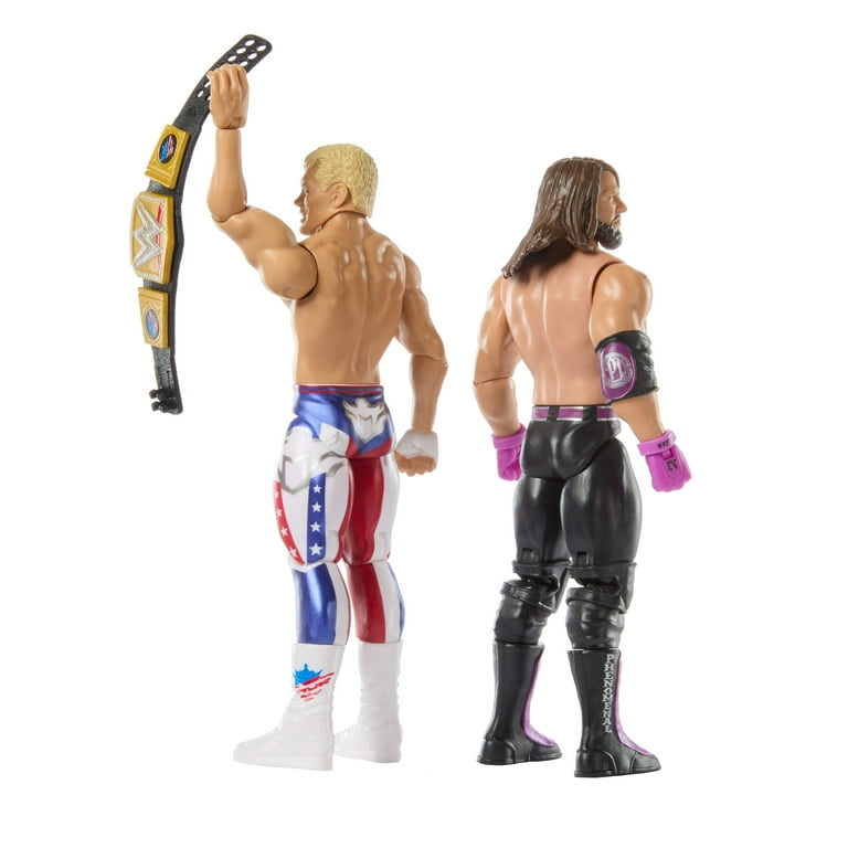 WWE Main Event Showdown Cody Rhodes vs AJ Styles Action Figures WWE Main Event Showdown Cody Rhodes vs AJ Styles Action Figures