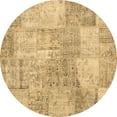 thumbnail image 1 of Ahgly Company Indoor Round Patchwork Brown Transitional Area Rugs, 8' Round, 1 of 4