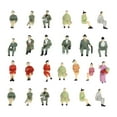 thumbnail image 3 of Almencla 25 Pieces HO Scale 1:87 Figures Scenery People Model Miniature Scenes Miniature Train Park Street Passenger Supplies Ornament sit, 3 of 7