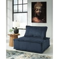 thumbnail image 2 of Signature Design by Ashley Bales Modern Low Profile Modular Accent Chair, Navy Blue, 2 of 6