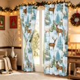 thumbnail image 3 of Manfei Reindeer Blackout Curtains Set of 2 (52x84 Each) Christmas Curtain, Pink White, 3 of 6