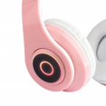 thumbnail image 4 of Lindo Auriculares B39 Auriculares de Oído de Oído de Gato Cute B39 Auriculares de Juegos Plegables Con Luces Rgb RGB Tarfa Flash Tf Play/Wired Pink, 4 of 7