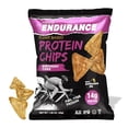 thumbnail image 1 of Chips de proteína Natural Endurance - Chips bajos en carbohidratos, refrigerio alto en proteínas, proteína vegana con aceite de aguacate, 14 g de proteína por bolsa, sin gluten, sabor a pastel de cump, 1 of 5