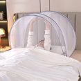 thumbnail image 4 of JIEMUCES Foldable Mosquito Net Portable Adjustable Mosquito Net Travel Insect-proof Sleeping Net for Summer Dormitory Bed Camping, 4 of 8