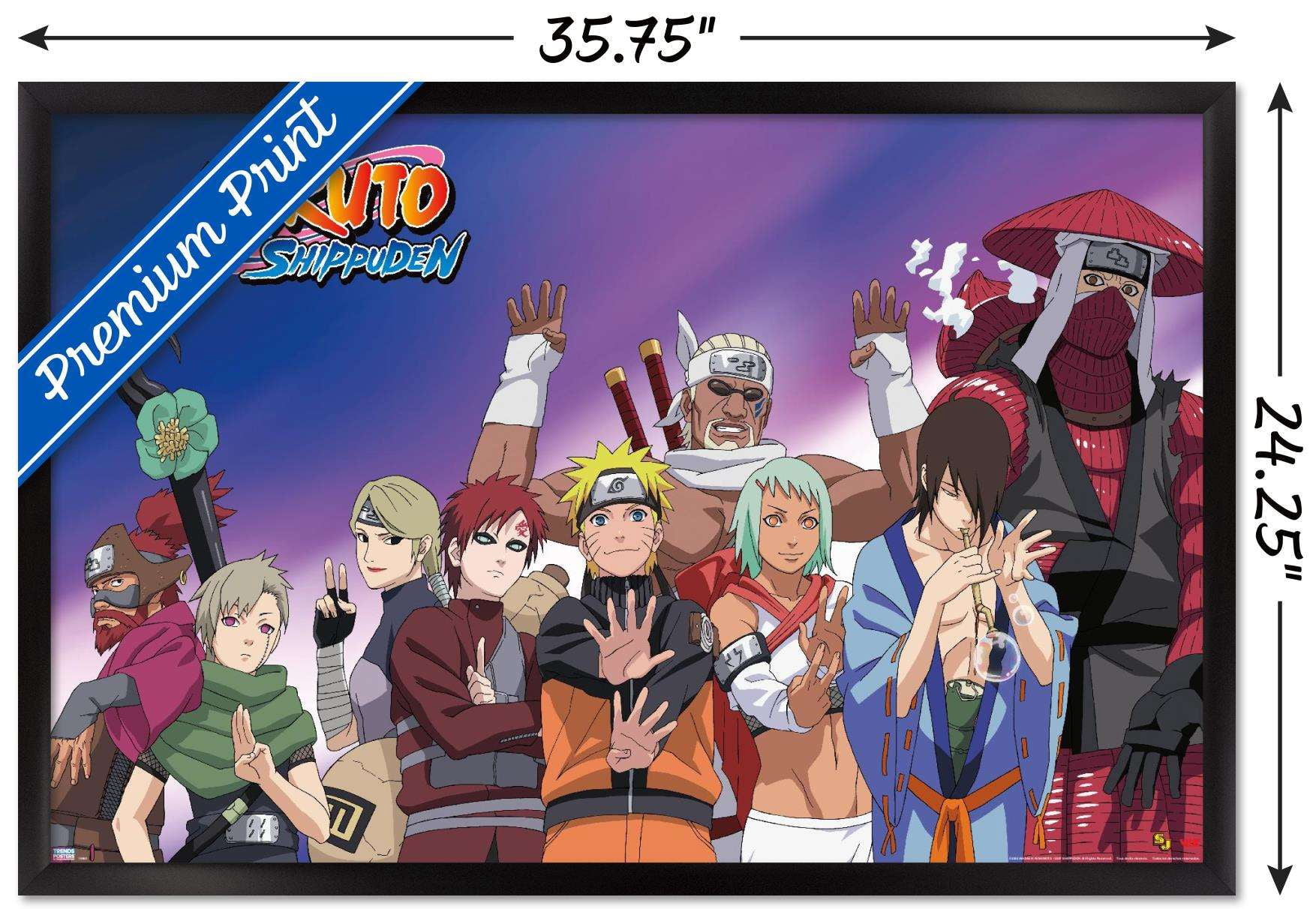 Naruto - Together Wall Poster, 22.375" x 34", Framed