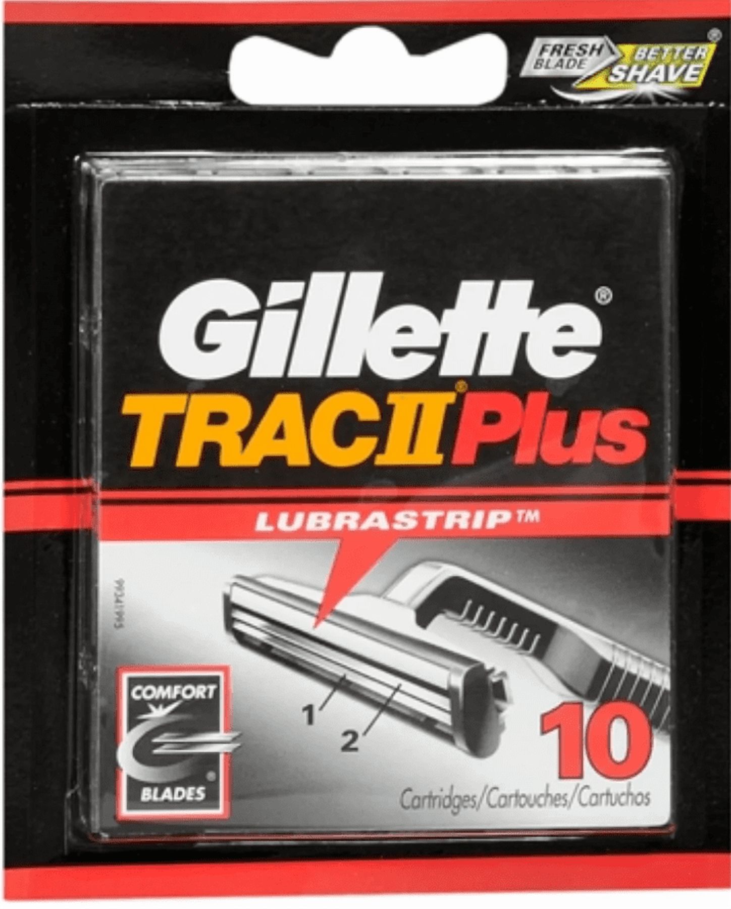 Gillette Trac II Plus Refill Razor Blades 10 ct.
