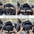 thumbnail image 5 of Universal Black Cute Fluffy Plush Cow Car Steering Wheel Cover Lady Women Gift, 5 of 7