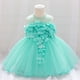 thumbnail image 2 of Vestido Para Niñas, Ropa Para Niñas Pequeñas, Flores De Temperamento Para Niños Pequeños, Vestido De Fiesta De Cumpleaños De Hilo De Red Con Perlas, Vestidos Verdes Odeerbi LM103-8311, 2 of 9