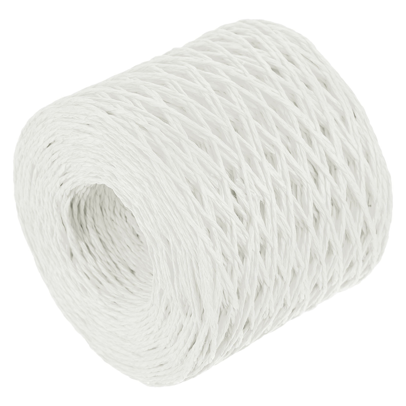 Raffia Paper Craft Rope Ribbon Packing Paper Twine 219 Yards 11mm Width Handmade White