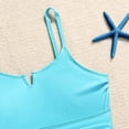 thumbnail image 4 of Ymyiu Infant Swimsuit Newborn Baby Girl Two Piece Swimsuit Swim Top and Bottom Tankini Bikini Set Infant Bathing Suit Girl Size 7-8 Years (Blue,7-8 Years), 4 of 7