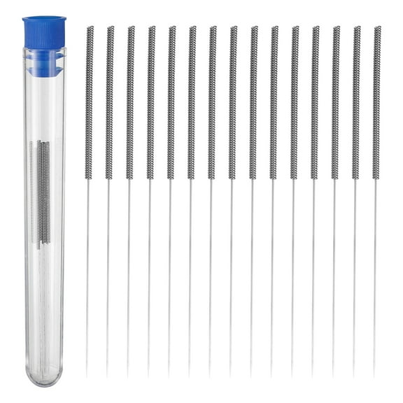 Uxcell 20pcs 3D Printer Nozzle Cleaning Needles 0.4mm Stainless Steel Nozzles Cleaner Tool 3D Printing Nozzle Cleaning Kit for 3D Printers Accessories