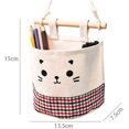 thumbnail image 2 of Preciosa bolsa de almacenamiento colgante de 5 uds., bolsa de almacenamiento de cesta de yute de algodón impermeable, bolsas organizadoras para dormitorio, baño y cocina Sincero Electrónica, 2 of 5