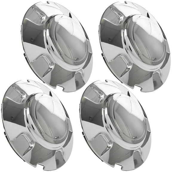 Krator 4x Chrome Center Caps Wheel Lug Nut Hub Cap Covers Compatible with 1997-2003 Ford Expedition 5 Twin Spoke
