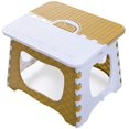 thumbnail image 1 of Folding Chair, Thickened Plastic Folding Stool, Safe and Solid Shower Stool, One Button Opening, Convenient for Indoor and Outdoor Use (Rice Colored), 1 of 5