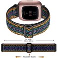 thumbnail image 2 of Compatible with Fitbit Versa and Fitbit Versa 2 Bands for Women Men, 3 Pack Elastic Band Stretchy Nylon Strap Accessories for Fitbit Versa 2 Smart Wat, 2 of 4