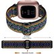 thumbnail image 2 of Compatible with Fitbit Versa and Fitbit Versa 2 Bands for Women Men, 3 Pack Elastic Band Stretchy Nylon Strap Accessories for Fitbit Versa 2 Smart Wat, 2 of 4