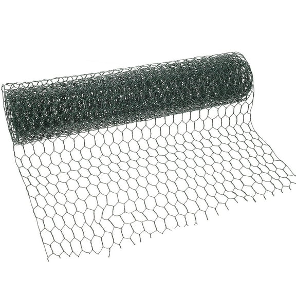 LULULION Green Coated Iron Wire Net Hexagonal Mesh for Livestock and Garden Fence Application