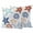 Navy Blue, variant on 2 Pack Outdoor Waterproof Throw Pillow Covers,Marine Starfish Shell Coral on White Decorative Square Patio Pillowcases for Chair Couch Sofa 16x16in