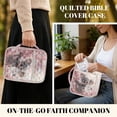 thumbnail image 2 of FOR U DESIGNS Koala Cherry Blossom Print Bible Case Portable Bible Carrier Tote Bag Large Capacity Bible Carrier Christian Gifts Bible Protective with Handle and Zipper, 2 of 7
