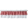 thumbnail image 1 of Red Gingham Kitchen Curtains Rod Pocket Short Window Drape, 1 of 4