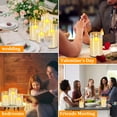 thumbnail image 4 of Velas sin llama Wemarry, pilares de vidrio acrílico con mando a distancia, paquete de 6, 4 of 6
