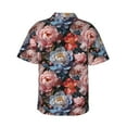 thumbnail image 3 of Haiem Rose Flowers Printed Hawaiian Shirt for Men - Men’s Casual Beach Summer Shirts - Stretch Fabric with Modern Fit-XX-Large, 3 of 9