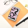 thumbnail image 7 of JIALIOU Nylon Trifold Card Wallet with ID Window Zipper Pocket for Men Women Teen Black Pink White Flow, 7 of 7