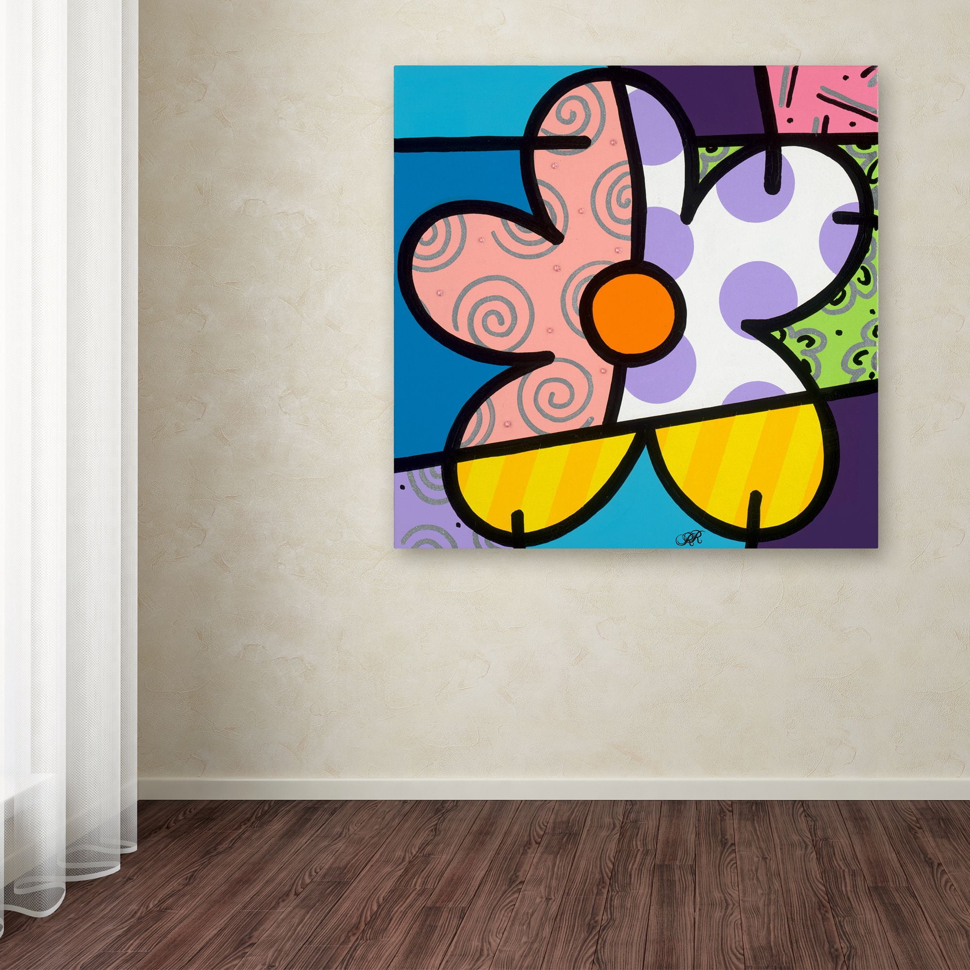 Trademark Fine Art 'Big Flower IV' Canvas Art by Roberto Rafael