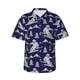 thumbnail image 1 of Balery Abstract Skiing Camisas hawaianas de manga corta para hombre, camisas playeras de corte holgado, camisas de vacaciones con botones,Large, 1 of 7