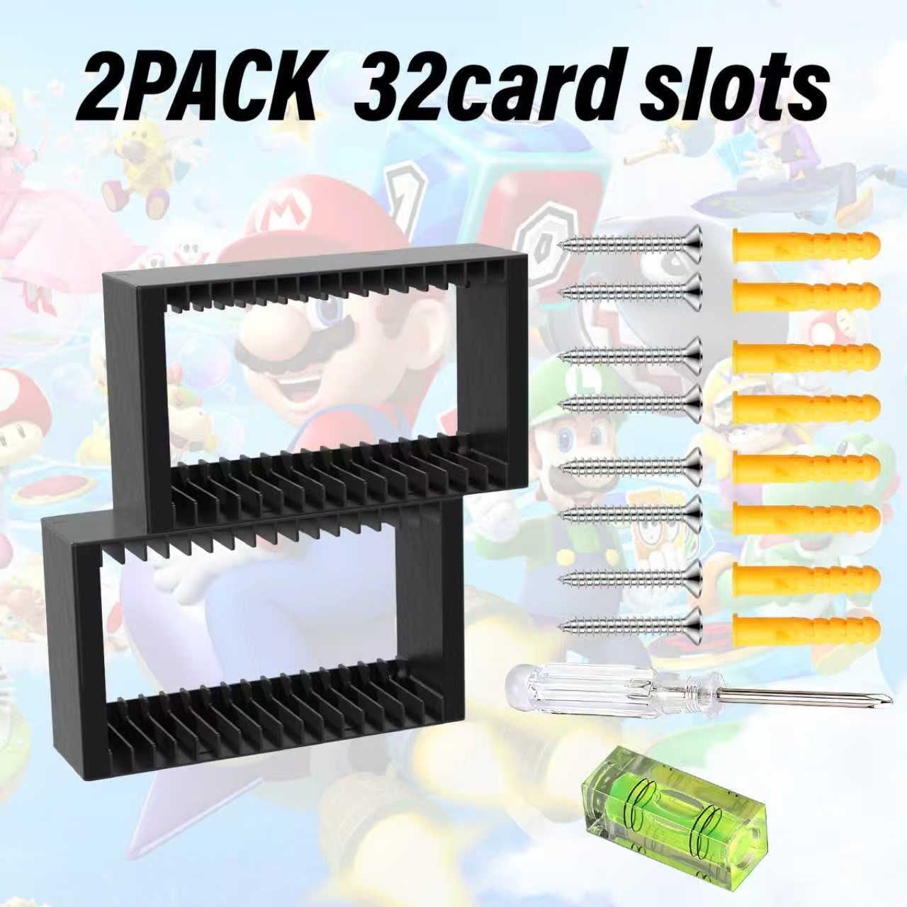 Game Storage Tower Holder, Universal Wall Mount Game Organizers Storage for Nintendo Switch 2/ PS5/4/ XboxOne/Series, 2Pack