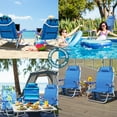 thumbnail image 3 of BOSSIN Backpack Beach Chair with Umbrella for Adults, Folding Heavy Duty Camping Chair with Large Pockets, Cup Holder and Towel Rack, 3 of 8