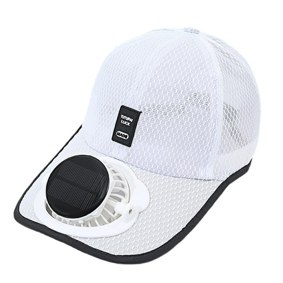ibiyuan Solar Fan Hat Outdoor Upf 50 Wide Brim Bucket Hat Usb & Solar Powered Fishing Hat for Men 2-In Hands-Free Hat Fan Sun Hats for Men for Fishing, Hiking Camping, Beach