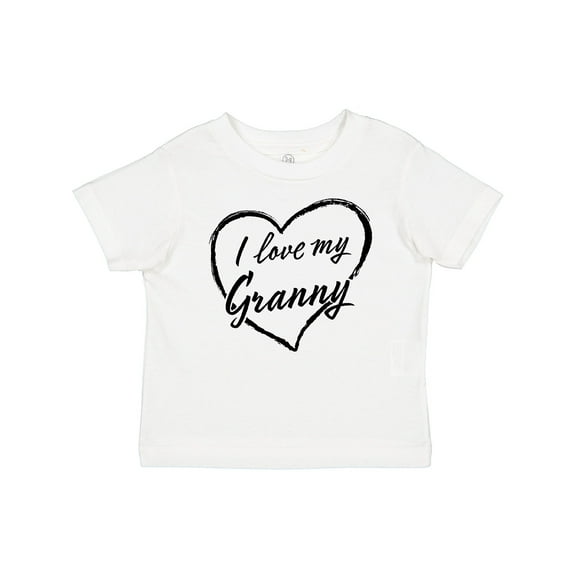 Inktastic I Love My Granny in Black Chalk Heart Boys or Girls Baby T-Shirt