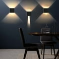 thumbnail image 5 of Luz de pared impermeable de aluminio LED para puerta de piso, luz de pared para exteriores con luz arriba y abajo, luz exterior moderna blanca cálida de 12 W, luz exterior impermeable, luminaria, 5 of 5