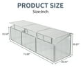 thumbnail image 4 of 6x2 FT Heavy Duty Polycarbonate Greenhouse - Walk-in Aluminum Frame Greenhouse with Sliding Doors, Roof Vent & Raised Base - All Season Outdoor Garden Greenhouse for Backyard, Patio, 4 of 6