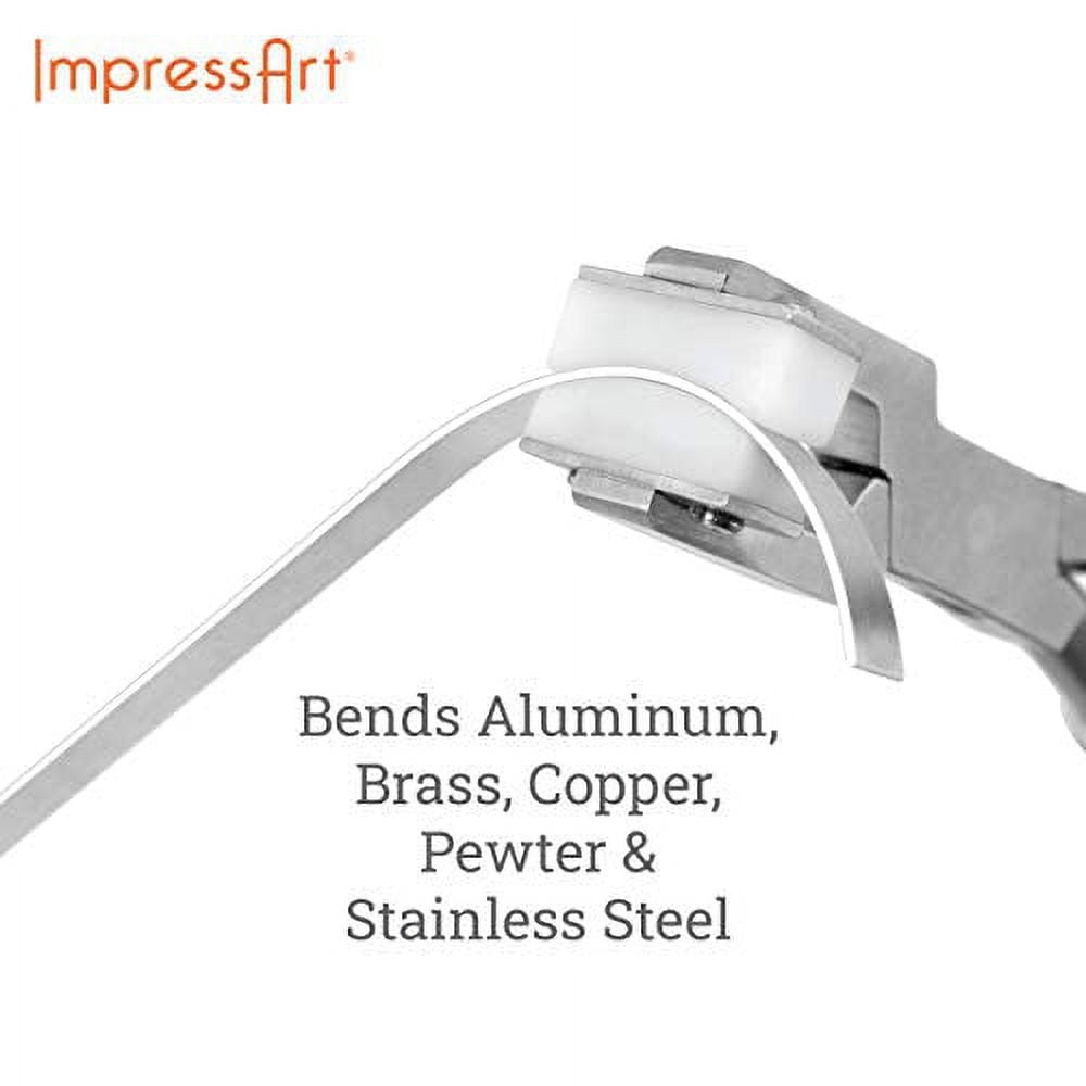 ImpressArt Bracelet Bending Pliers - Jewelry Forming Tool, for Shaping Bracelets, Cuffs, and Metal Strip Blanks