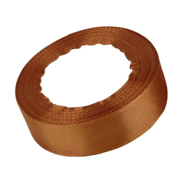 Gift Wrap Ribbon Wedding Clothes Making Supply Multi-color DIY Craft Accessories Festival Fabric Polyester Ribbons Box Ornaments Light Brown