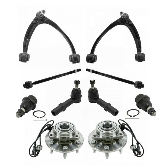 TRQ 14 Piece Steering & Suspension Kit Control Arms Strut Assemblies Tie Rods PSA28682