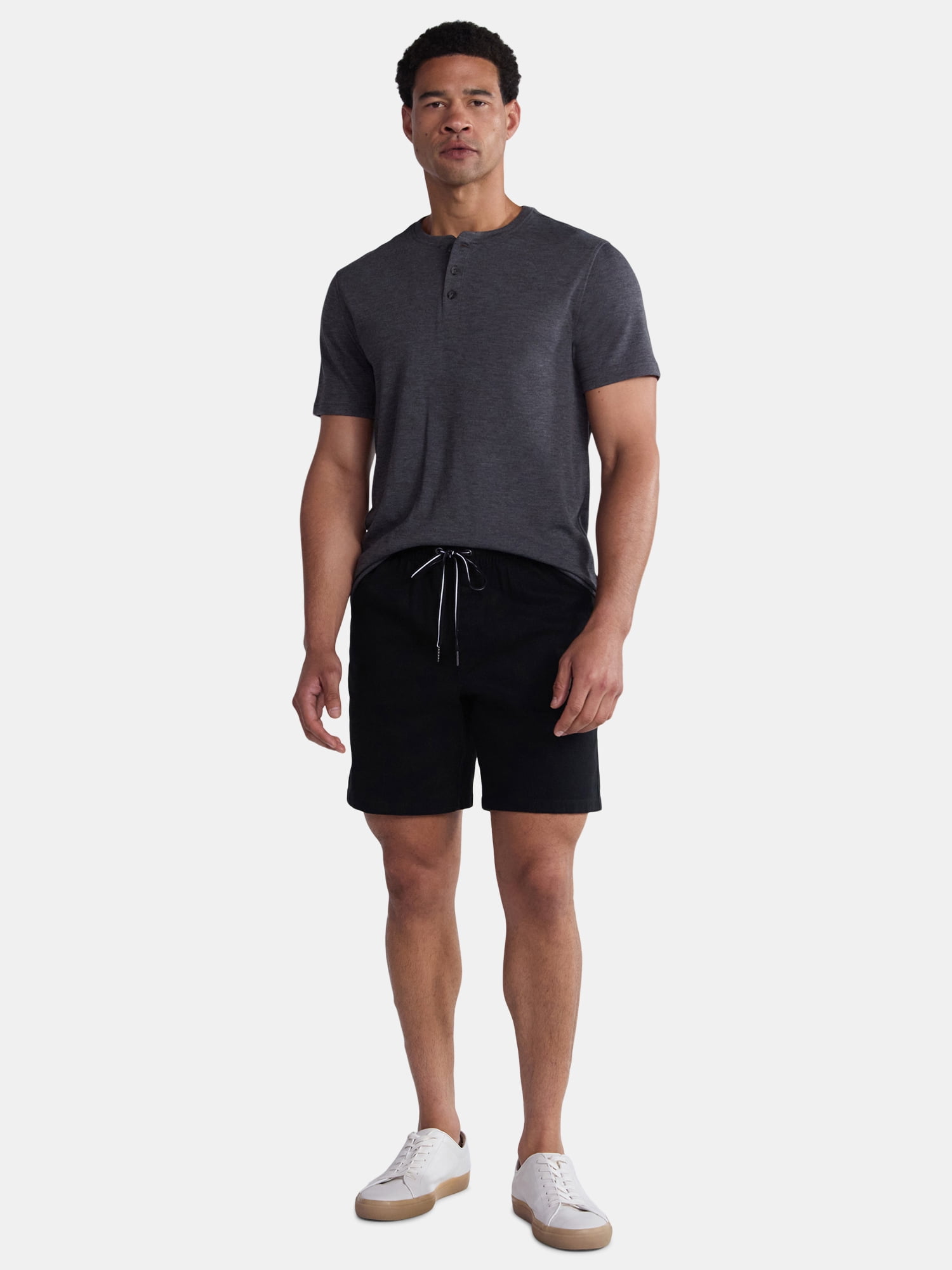 George Men's and Big Men's Pull On Shorts, 8" Inseam, Sizes S-3XL