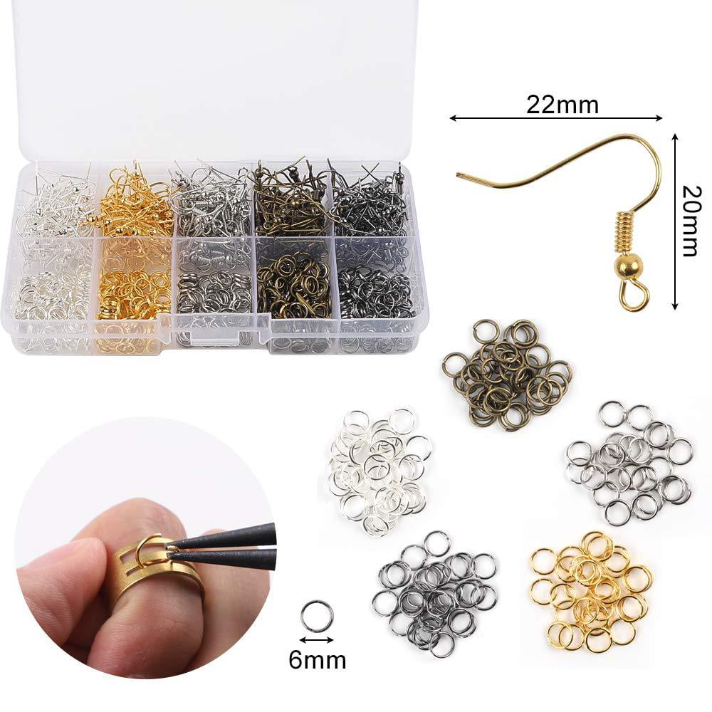 6.3 inch x 8.3 inch Cut Molds Pllieay 24 Pieces Leather Earring Making Kit Include Instructions 4 Kinds of Faux Leather Sheet and Tools for Earrings Making