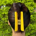 thumbnail image 4 of Overstimulated Caution Sign Hair Claw Clip, Yellow Caution Hair Clip, Hold On Partner Im Over Stimulated, Funny Hairs Claw Clips, Strong Grip Claws Clips for Thick Hairs, 4 of 7