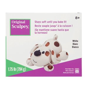 Sculpey Original Oven-Bake Clay, White, 1.75 lb