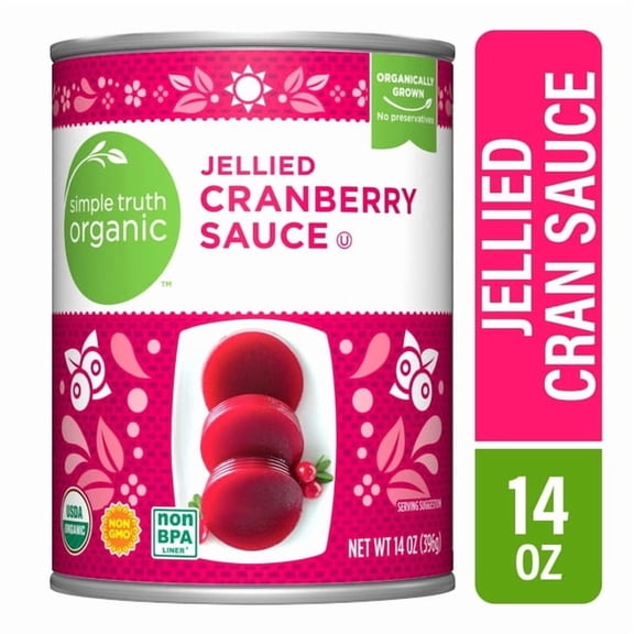 ST Organic Canned Jellied Cranberry Sauce 14 oz