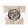 thumbnail image 2 of Vintage Sport West Side Tigers Adult White Crew Neck Long Sleeve Tee-XXL, 2 of 3